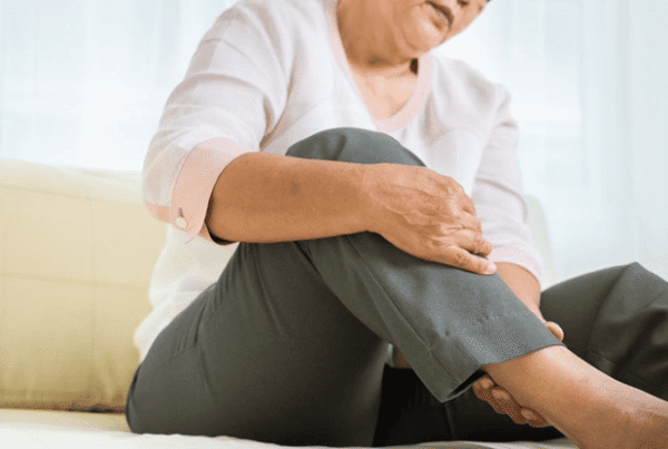 A patient experiencing PAD leg cramping at Southern California